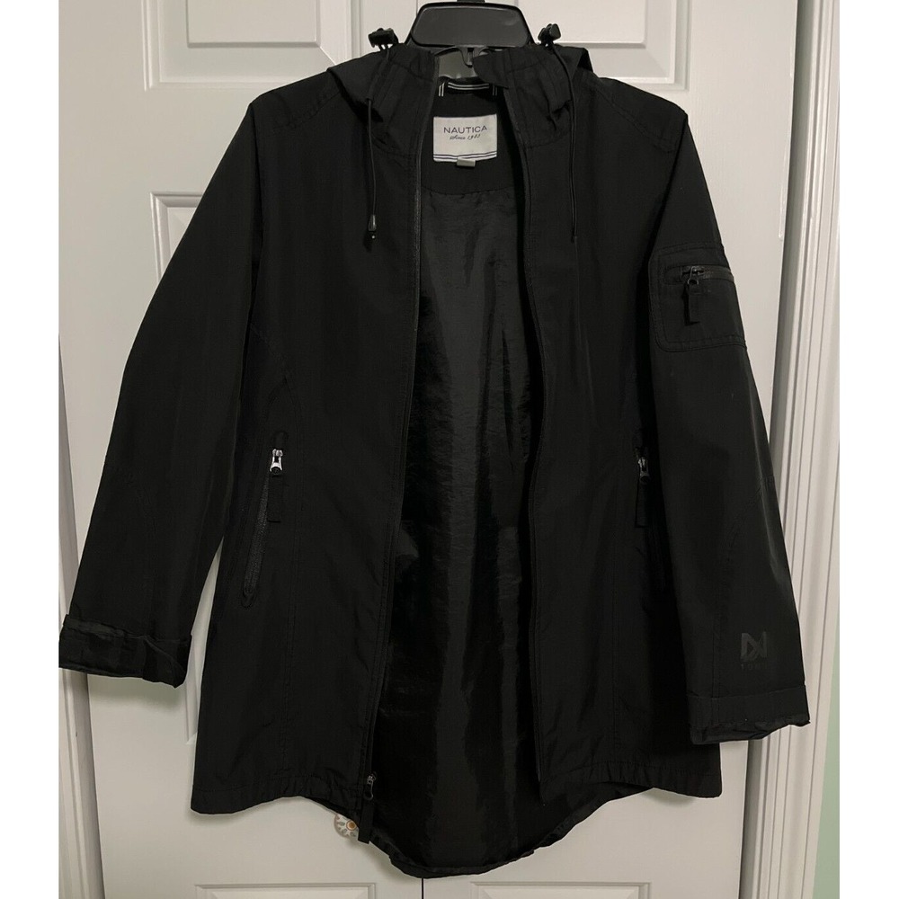 NAUTICA Women's All-Weather Jacket / Size small Coat hooded zip up S